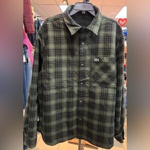 Lacoste Reversible Cotton Flannel Overshirt size 45 Xl/2xl new with tags!